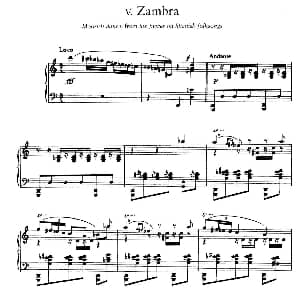 Six Pieces on Spanish Folksongs H.125 钢琴谱 恩里克 格拉那多斯 Enrique Granados