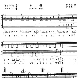 心痛 吉他谱 王杰 林秋离 许环良