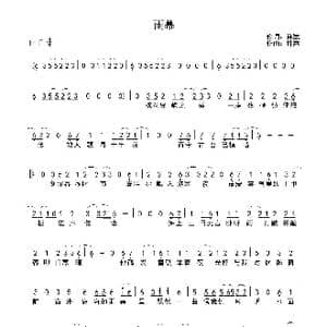 雨幕_歌曲简谱_词曲:许嵩 许嵩