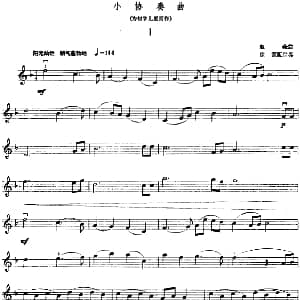 小提琴谱 | 小协奏曲 为初学儿童而作 赵薇曲 徐源配伴奏