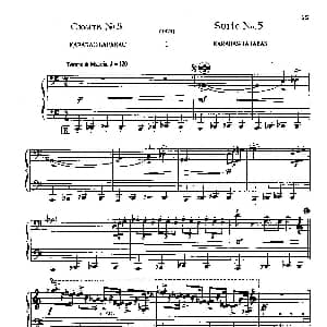 手风琴谱 | 佐罗塔耶夫 六首儿童组曲之五 前苏联 佐罗塔耶夫