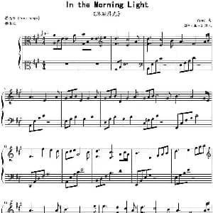 In the Morning Light 钢琴谱 雅尼