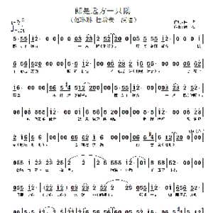 郎是远方一只鹅_歌谱投稿_词曲:佚名 佚名