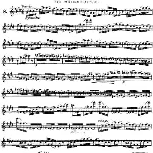 长笛曲谱 | 柯勒30首高级长笛练习曲作品75号 NO.8 Kohler 柯勒