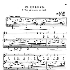 13愿时间车轮往后倒 德国 _外国歌谱_词曲:格罗特 勃拉姆斯