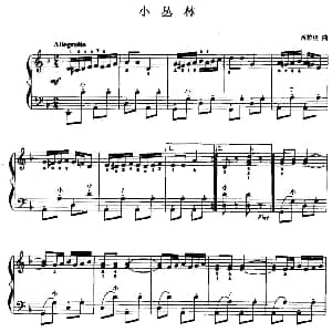 手风琴谱 | 儿童手风琴曲 小丛林 西拉里