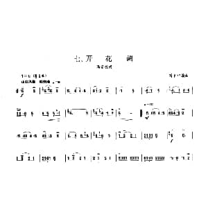 开花调 板胡曲集第三级