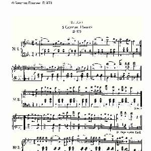 6 German Dances D.970 钢琴谱