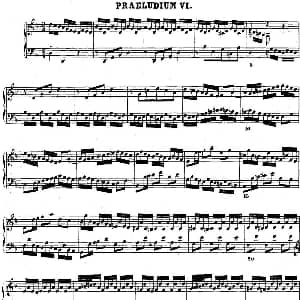 巴赫 平均律钢琴曲集 第二卷 之前奏曲 钢琴谱 巴赫