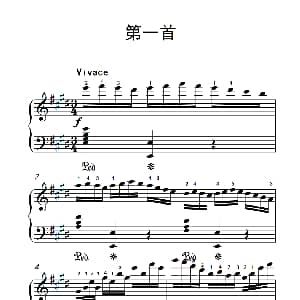 莫什科夫斯基 钢琴练习曲 钢琴谱