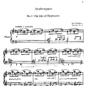 Arabesques Op.42 钢琴谱 里奥 奥恩斯坦 Leo Ornstein