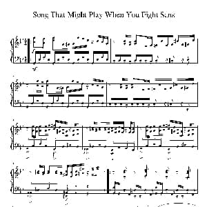 Song That Might Play When You Fight Sans 钢琴谱