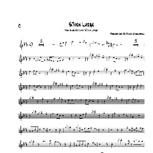 萨克斯谱 | S7even Large C