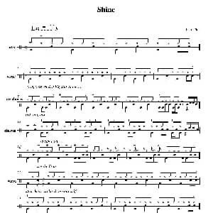 Shine 鼓谱