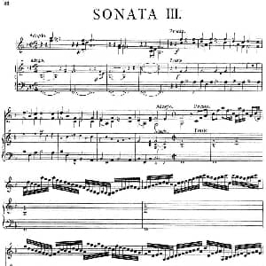 小提琴谱 | Biber Violin Sonata III 小提琴 钢琴伴奏