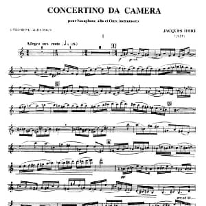 萨克斯谱 | Concertino da camera 依贝尔