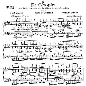 肖邦 练习曲 Fr.Chopin No 2 1 钢琴谱 Godowsky改编