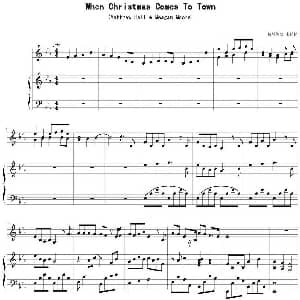 When Christmas Comes To Town 钢琴谱 朱楠楠