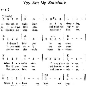 You Are My Sunshine 美国 _外国歌谱