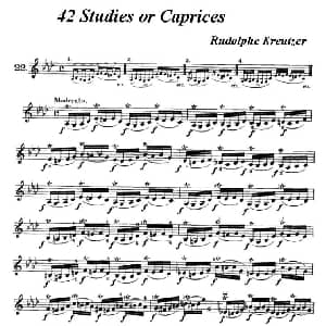 小提琴谱 | 42首练习曲或隨想曲之22 克莱采尔