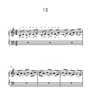 连音练习 13 钢琴谱