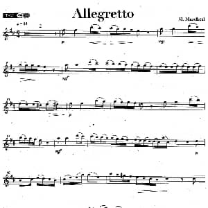 萨克斯谱 | Allegretto M Marchesi
