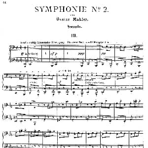 c小调第二交响曲 复活 钢琴谱 古斯塔夫 马勒