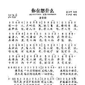你在想什么_歌曲简谱_词曲:童安格 童安格