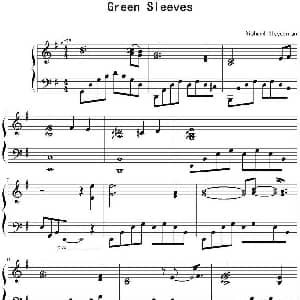 Green Sleeves 钢琴谱