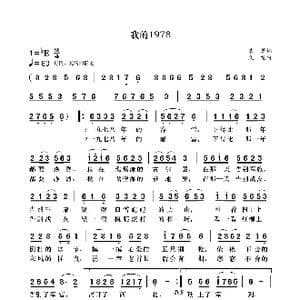 我的1978_歌曲简谱_词曲:袁龙 袁龙
