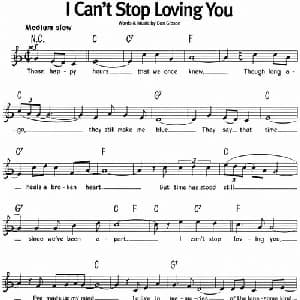 蓝调音乐:I Can't Stop Loving You_外国歌谱