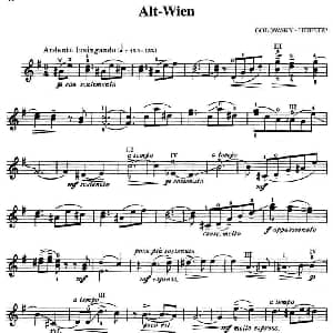 小提琴谱 | Alt Wien