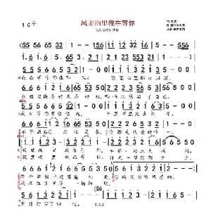 风里雨里我在等你_歌谱投稿_词曲:郭冬青/司文 司文