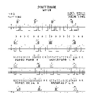 夕阳里的顾城 吉他谱 墙宇飞碟 小琪琴社