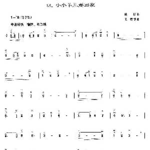 二胡谱 | 小小羊儿要回家 王懳编曲 姚敏