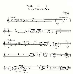 萨克斯谱 | 22首中国民歌乐谱之20 江河水