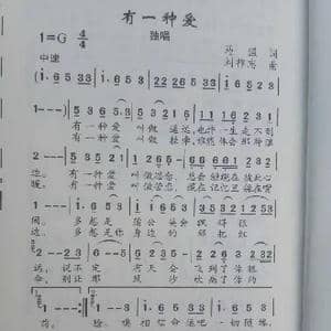 有一种爱_歌曲简谱_词曲:马强 刘祚志