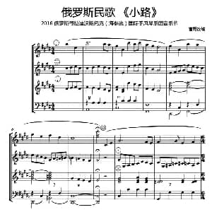 手风琴谱 | 小路 2016 俄罗斯符拉迪沃斯托克 海参崴 国际手风琴乐团音乐节 曹野改编