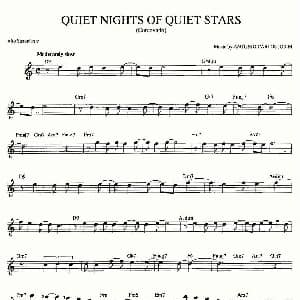 萨克斯谱 | QUIET NIGHTS OF QUIET STARS