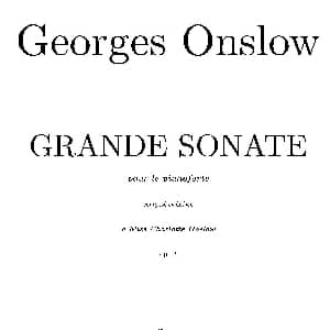 Grande Piano Sonata in c Minor Op.2 钢琴谱 乔治 翁斯洛 George Onslow