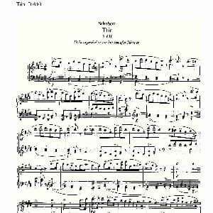 Trio D.610 钢琴谱