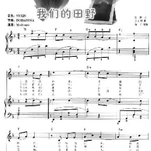 电子琴谱 | 我们的田野 弹唱谱