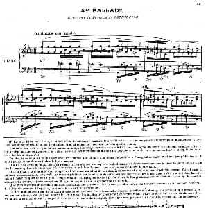 Ballade No.4 in f Minor Op.52 钢琴谱 肖邦 chopin曲 柯尔托教学版
