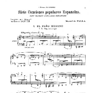7 Canciones Populares Espanolas 钢琴谱 曼努埃尔 德 法雅