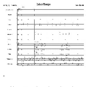 萨克斯谱 | Libertango 自由探戈 中音萨克斯 弦乐队伴奏总谱