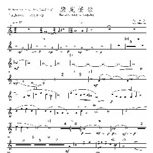 萨克斯谱 | 康定情歌 降E小低音萨克斯分谱 陈丹 编曲