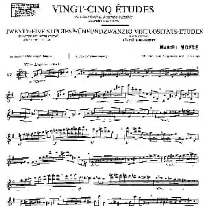 长笛曲谱 | Moyse 25 Studies after Czerny flute 之17 25首改编自车尔尼作品的练习曲 Moyse