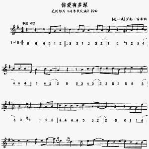 萨克斯谱 | 你爱有多深 美国电影 周末夜发烧 插曲 线简谱对照版 洛宾 吉布
