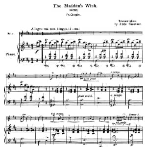 The Maiden's Wish 少女的祈祷 大提琴 钢琴