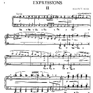 Expressions 钢琴谱 亚历山大 齐尔品 Alexander Tcherepnin